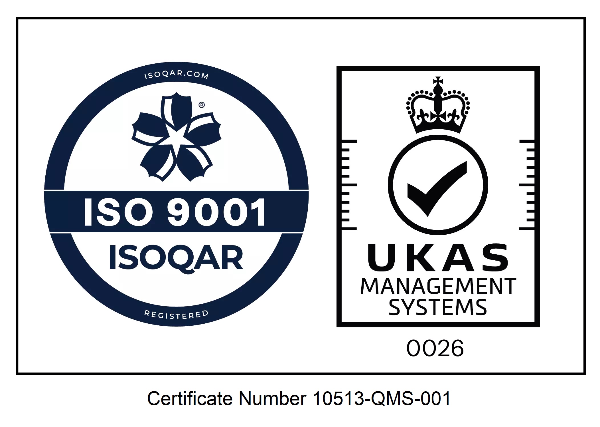 ISO 9001 ISOQAR, UKAS Management Systems